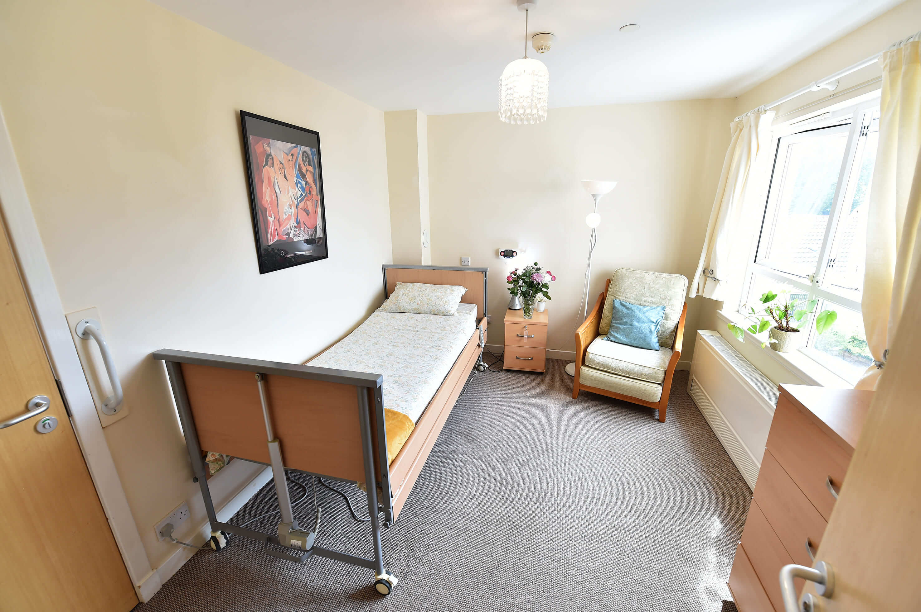 A resident's personalised room
