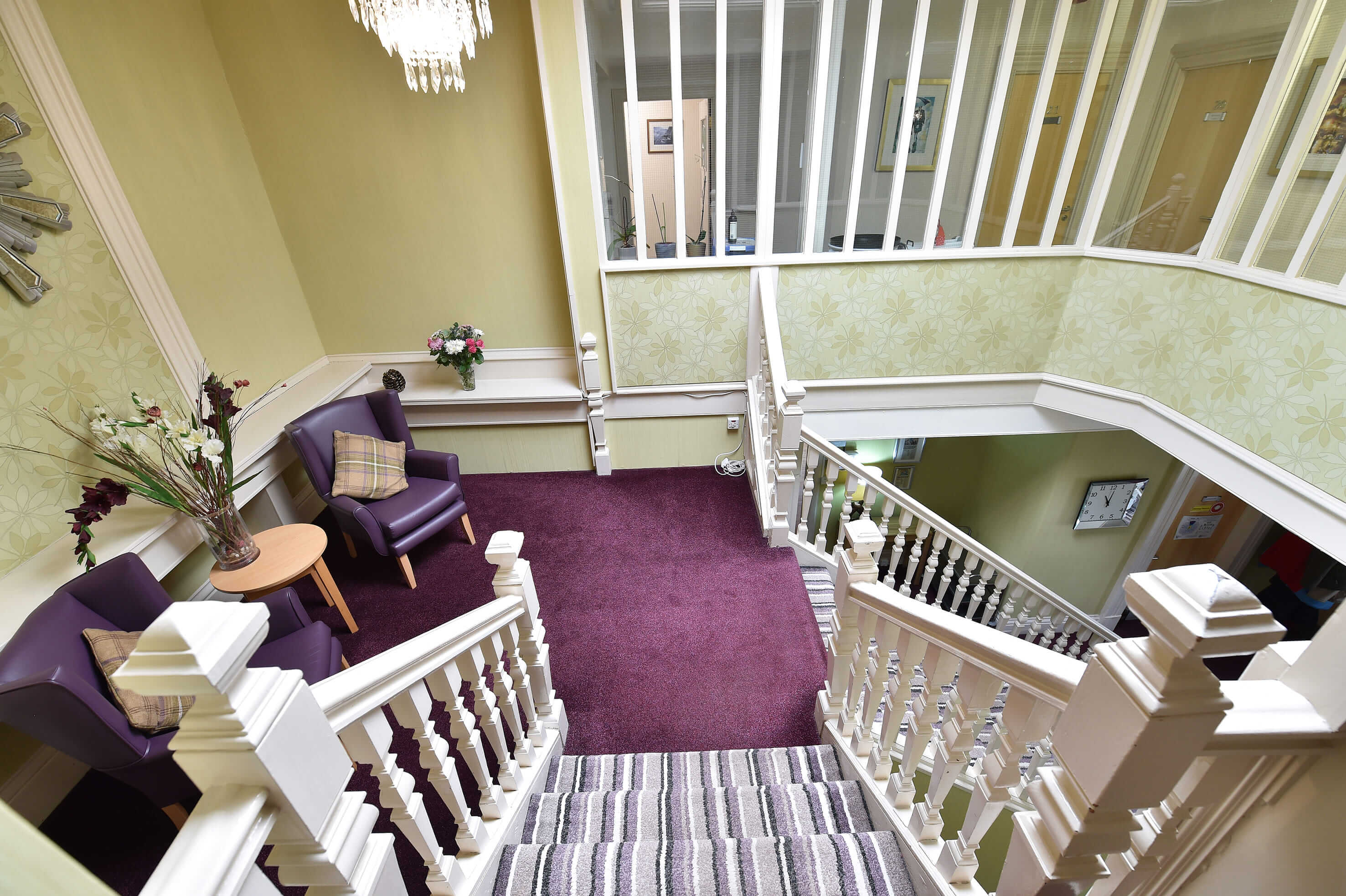 Accessible staircase and lift area